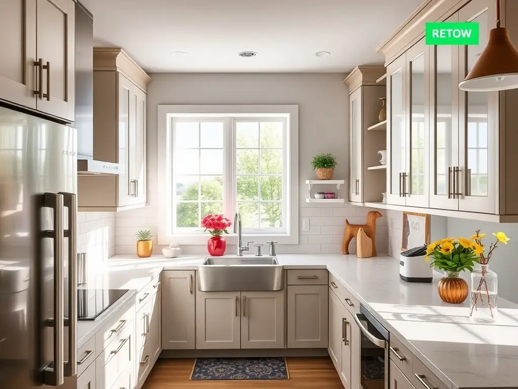 A beautifully renovated residential kitchen with modern appliances, custom cabinetry, and an open layout, showcasing MPU Construction Group's expertise in residential renovations.